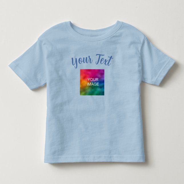 Custom Template Upload Image Add Text Baby Toddler T-Shirt (Front)