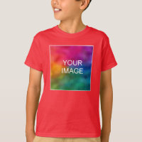 Custom Template Youth Kids Boys Short Sleeve Red