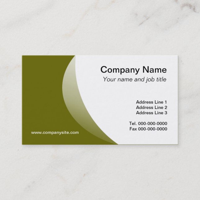 Custom  Templates Business Card (Front)