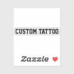 Custom Temporary Tattoo Your Words Party Night<br><div class="desc">Personalised his birthday boy gift,  matching customise word font choice,  Personalised Roman numeral from her,  Customised name sport number text,  Create a fake non permanent,  tattoo for event son husband,  groom bachelor stag do sticker,  on wrist arm hand with,  dad father best man friend,  groomsman bar crawl pub weekend</div>