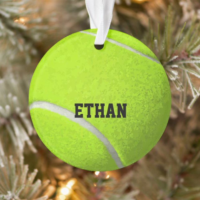 Custom Tennis Ball Ornament (Tree)