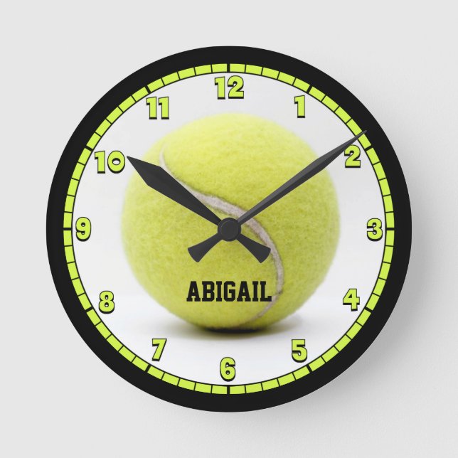 Custom Tennis Ball Round Clock (Front)