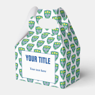 Custom tennis Birthday party favour box with logo