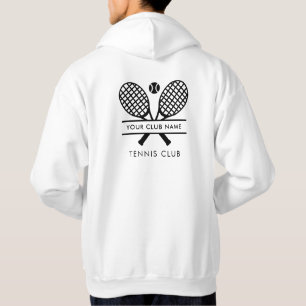 Custom Tennis Club Name Team Matching Hoodie
