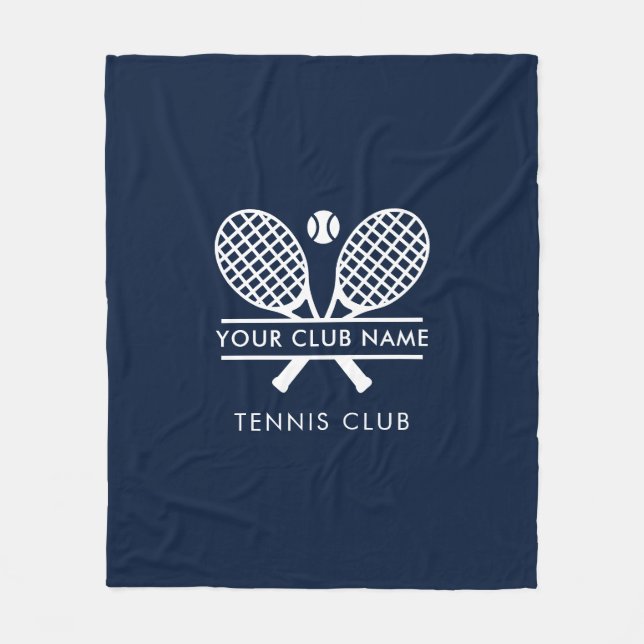 Custom Tennis Country Club Name Any Colour Fleece Blanket (Front)