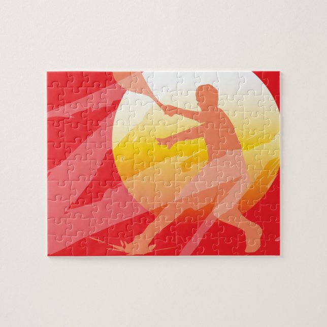 Custom tennis jigsaw puzzle for children (Horizontal)