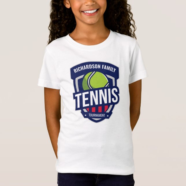 Custom Tennis Logo T-Shirt (Front)
