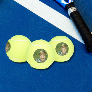 Custom Tennis Player Photo Personalised Sports Tennis Balls