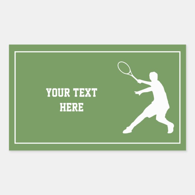 Custom tennis stickers for kid's Birthday party (Front)