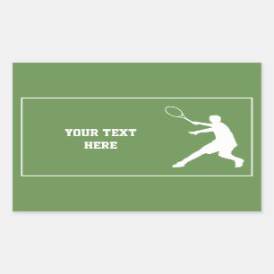 Custom tennis stickers for kid's Birthday party