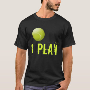 Custom Tennis T-Shirt. Tennis ball Add your text T-Shirt