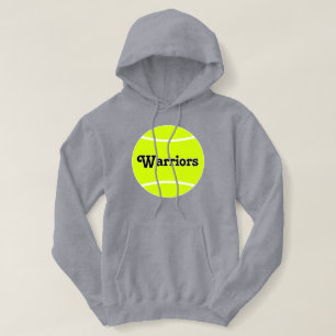 Custom Tennis Team Name or Text Women's Hoodie
