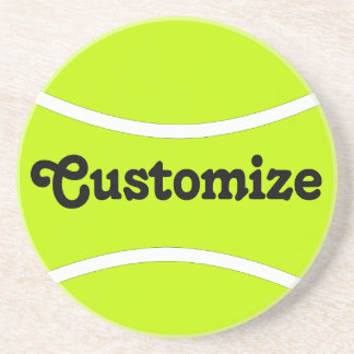 Custom Tennis Team Name Text Sports Player / Coach Coaster