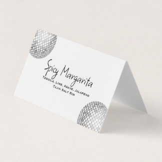 Custom Tented Drink Card