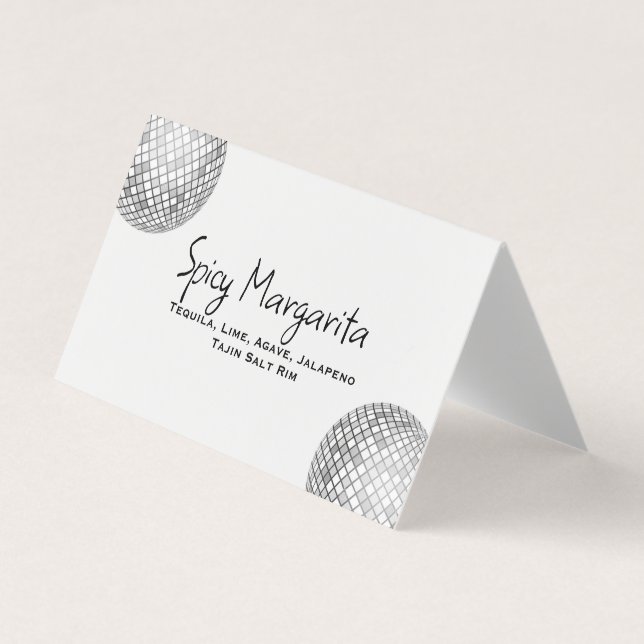 Custom Tented Drink Card (Front)