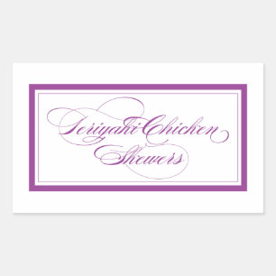 Custom_Teriyaki Chicken Skewers Rectangular Sticker