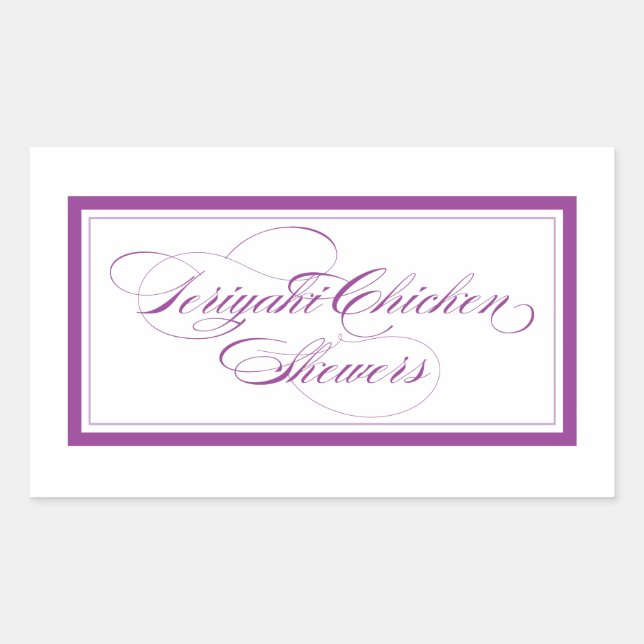 Custom_Teriyaki Chicken Skewers Rectangular Sticker (Front)