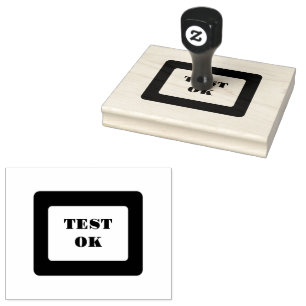 Custom Test OK Text for packaging use Impression  Rubber Stamp