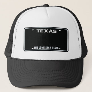 Custom Texas License Plate Cap 01