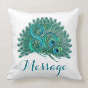 Custom text 80th Birthday Pillows