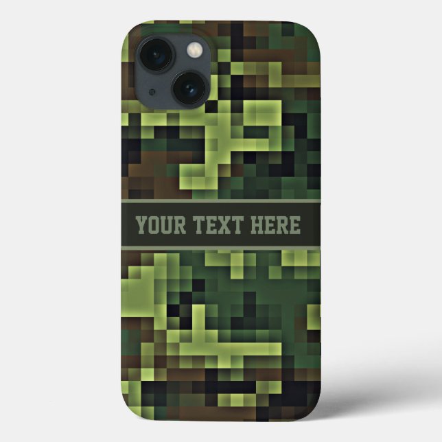 Custom Text Abstract Camo iPhone 6 case (Back)