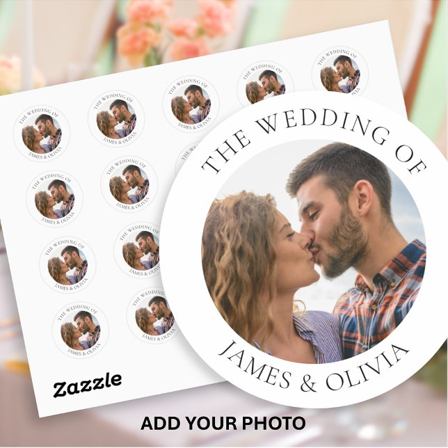 Custom Text Add Photo Wedding Sticker (Creator Uploaded)