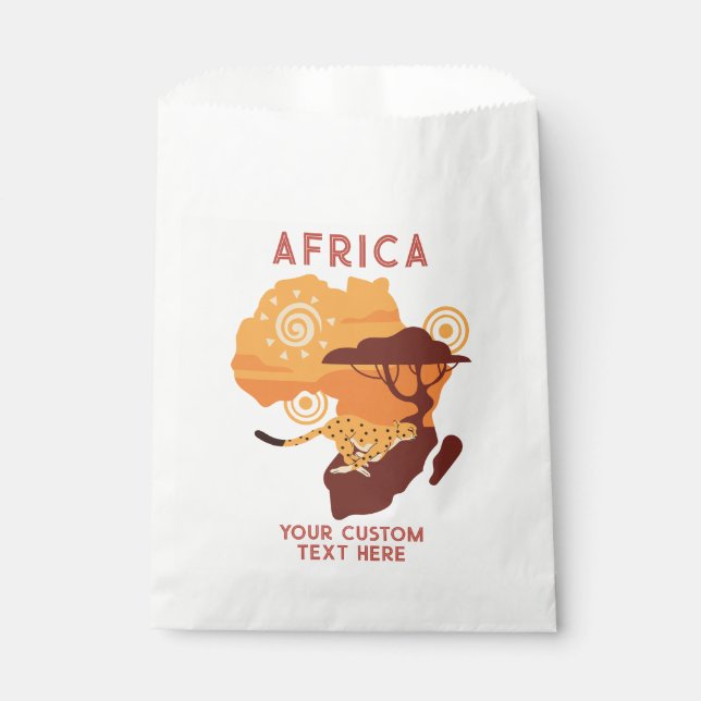Custom Text Africa Favour Bags (Front)