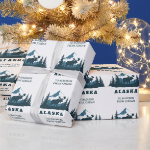 Custom Text ALASKA Wrapping Paper