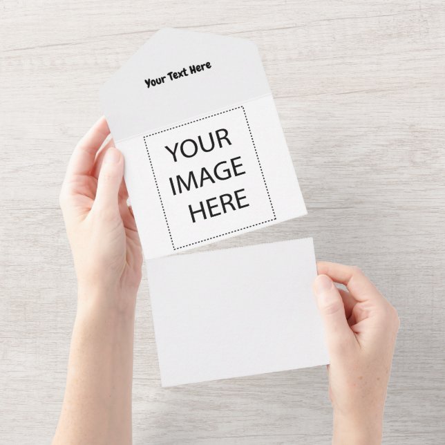 Custom Text  All In One Invitation (Tearaway)