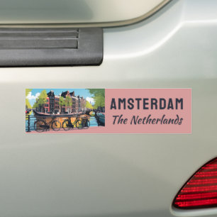 Custom Text Amsterdam Bumper Sticker