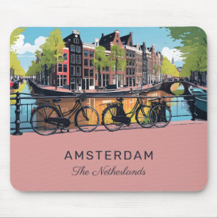 Custom Text Amsterdam Mouse Mat