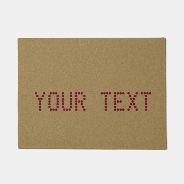 Custom Text and Colour Doormat (Front)