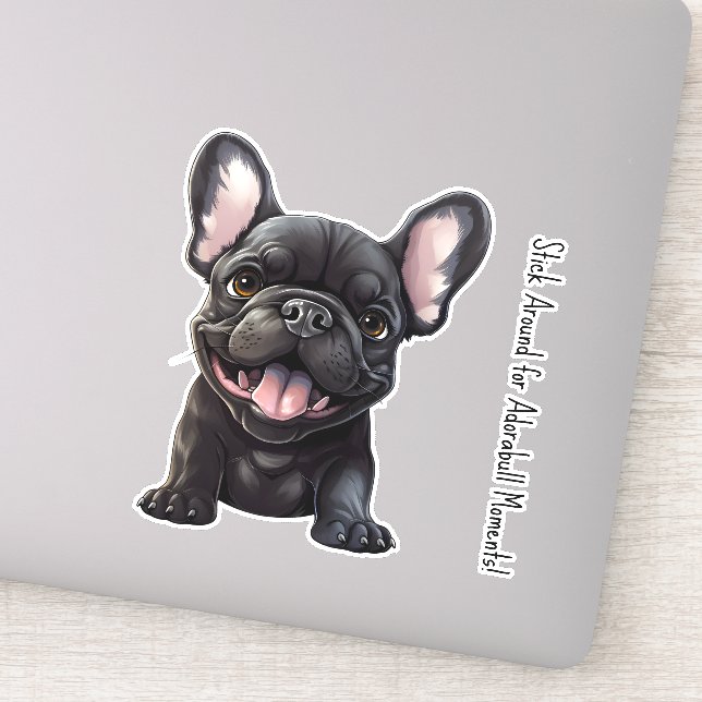 Custom text and colour, 🐶Frenchie puppy (Detail)
