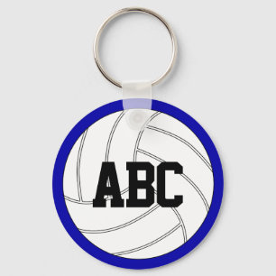 Custom Text and Colour Volleyball Key Chains