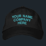Custom Text and Colours Embroidered Hat Modern Gif<br><div class="desc">Easy Personalised Promotional Hat - Add Your Text - Name - Company / Number / Letter / Slogan - Tagline / or Website , Phone , E-mail , Social Media Handle , Address , Logo - Photo / more - Choose Your Colour / Size / Font - Make your unique...</div>