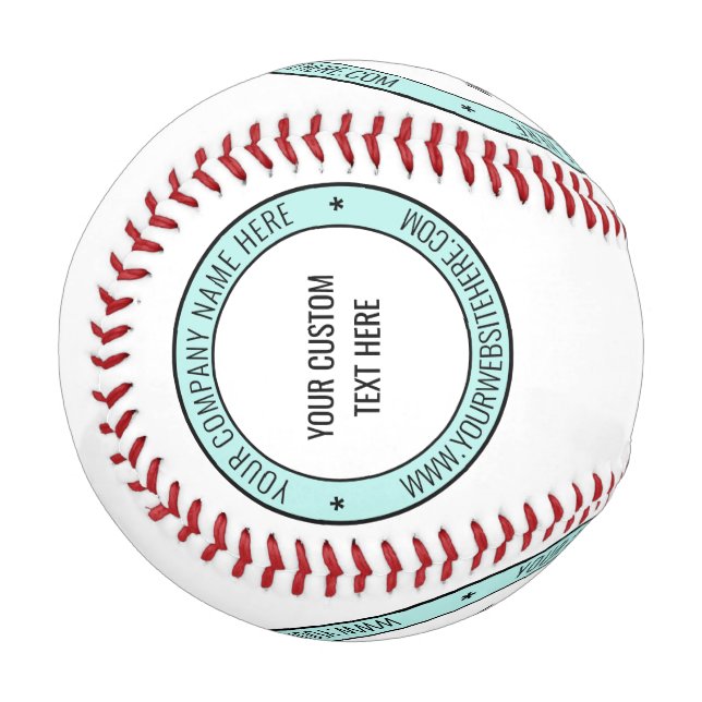 Custom Text and Colours Promotional Stamp Baseball (Front Left)