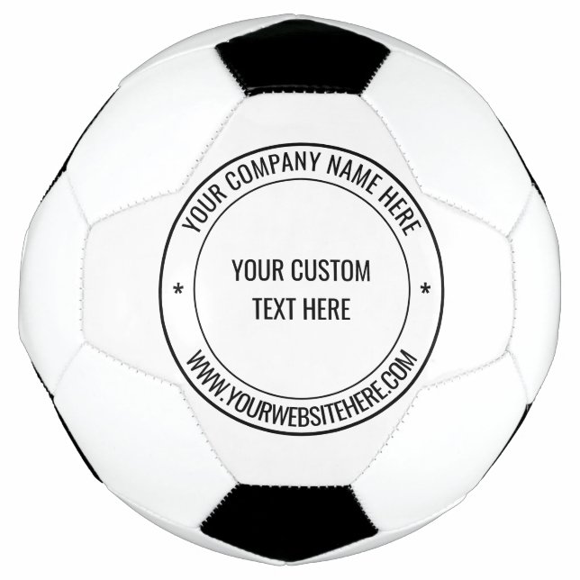 Custom Text and Colours Promotional Stamp Design Football (Front)