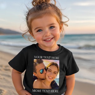 Custom Text and Photo Baby T-Shirt