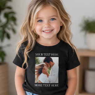 Custom Text and Photo Baby T-Shirt