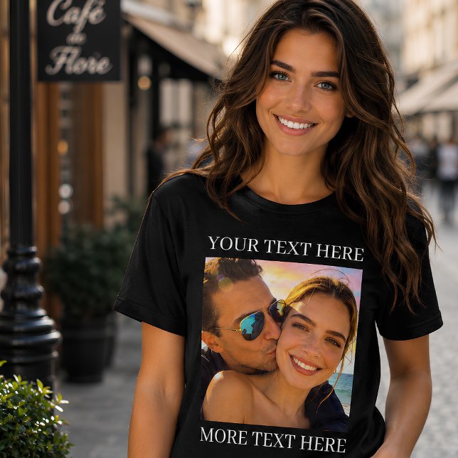 Custom Text and Photo Tri-Blend Shirt (Creator Uploaded)