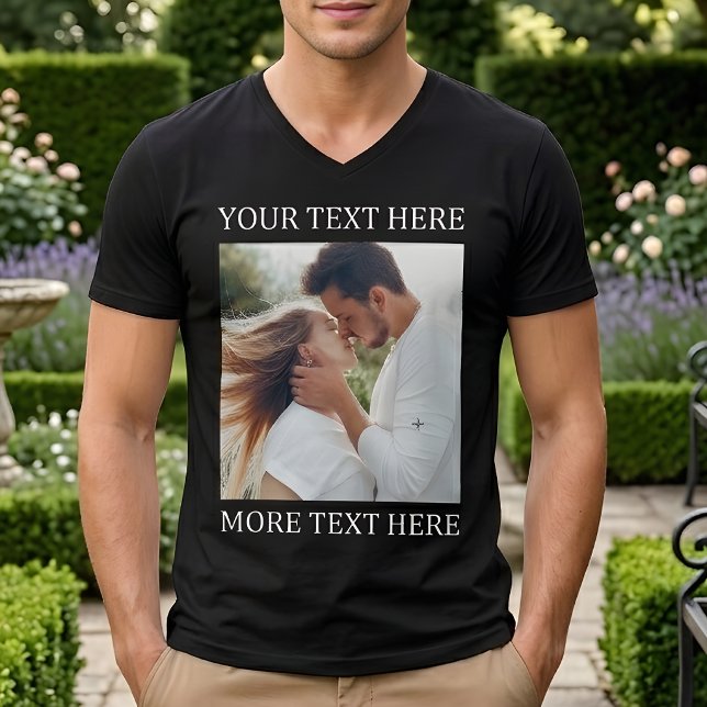Custom Text and Photo Tri-Blend Shirt (Creator Uploaded)