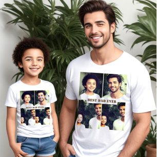 Custom text and picture x4 T-Shirt