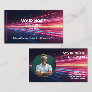 🎾Custom text, Any Coach Mode On Business Card
