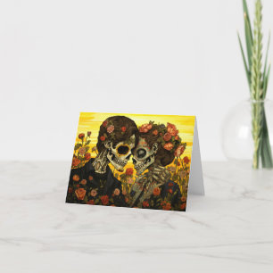 Custom text 💀 Artful Día de Muertos Card