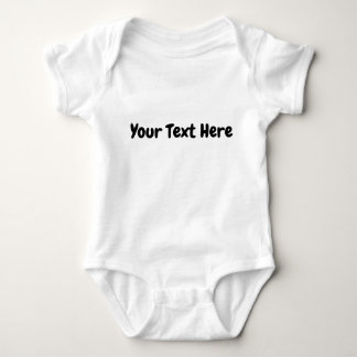Custom Text Baby Bodysuit