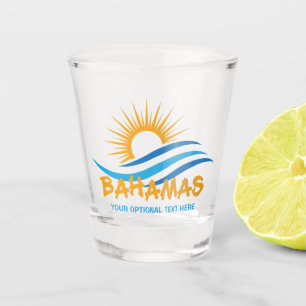 Custom Text Bahamas Shot Glass