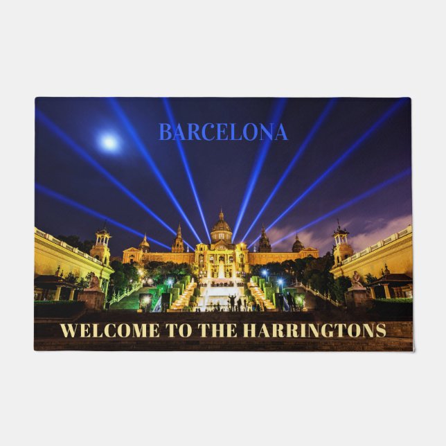 Custom text Barcelona doormat (Front)