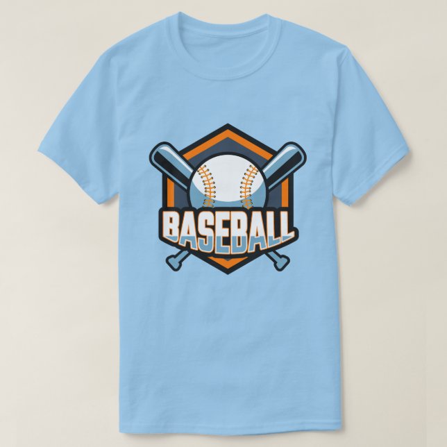 Custom Text Baseball T-Shirt (Design Front)
