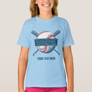 Custom Text Baseball T-Shirt