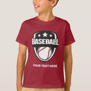 Custom Text Baseball T-Shirt
